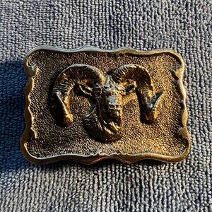 Rams Head Belt Buckle by James Lind